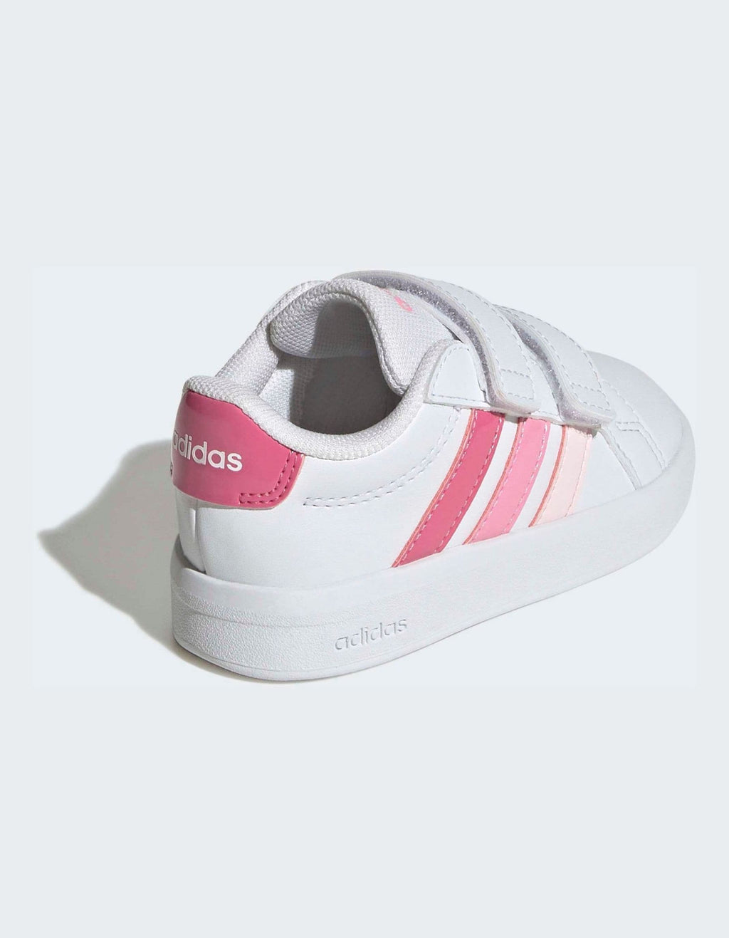 adidas White/Pink Grand Court 3.0 Infant Trainers