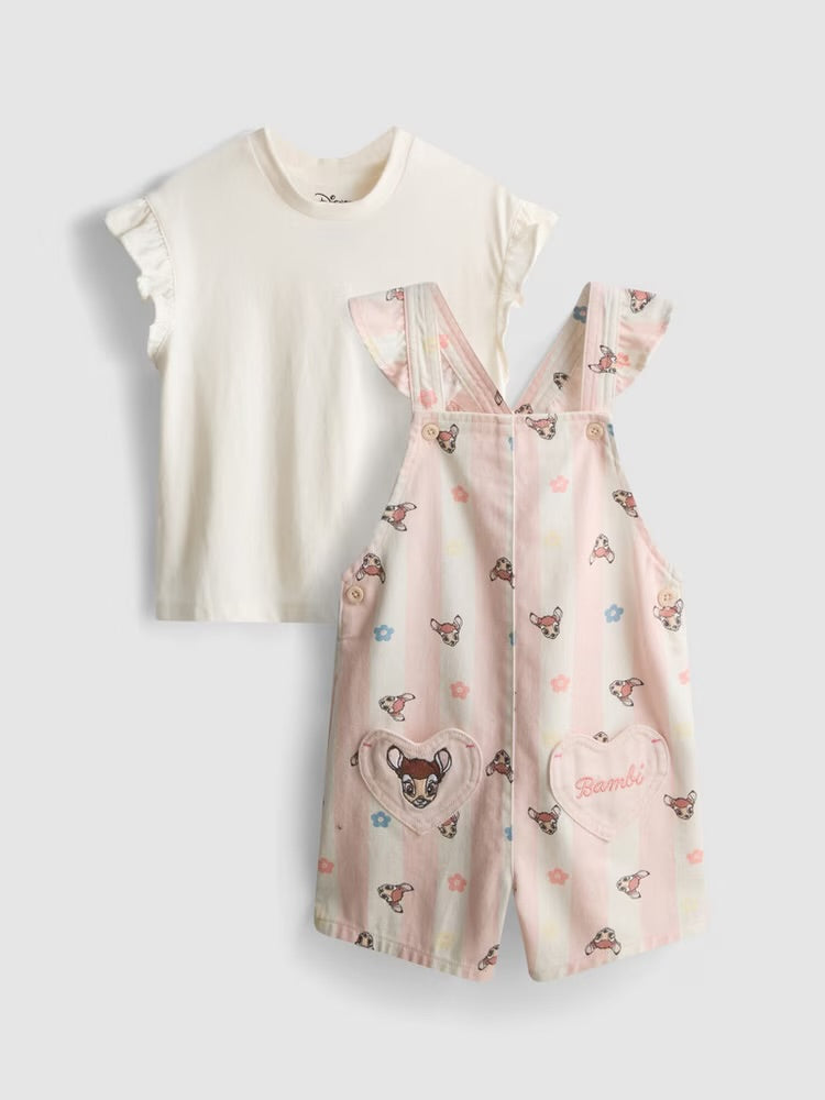 Disney’s Bambi T-Shirt and Dungarees Set