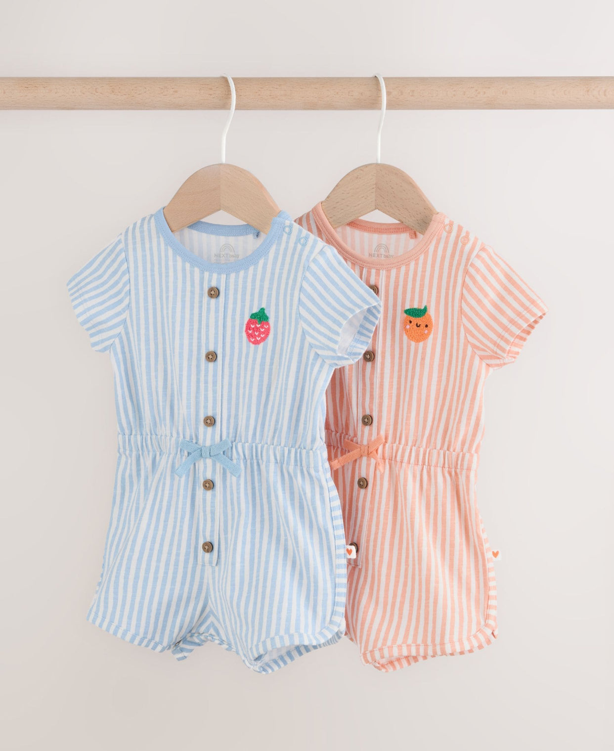 Blue and Orange Striped Jersey Sport
Rompers 2 Pack