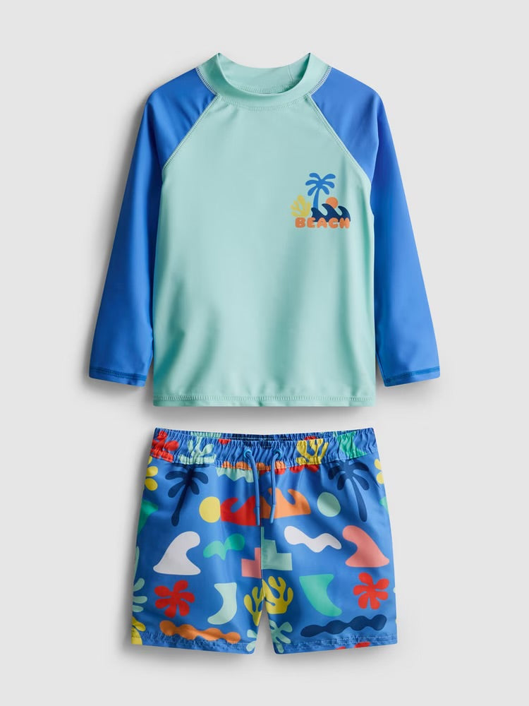 Beach Rash Vest & Short Set