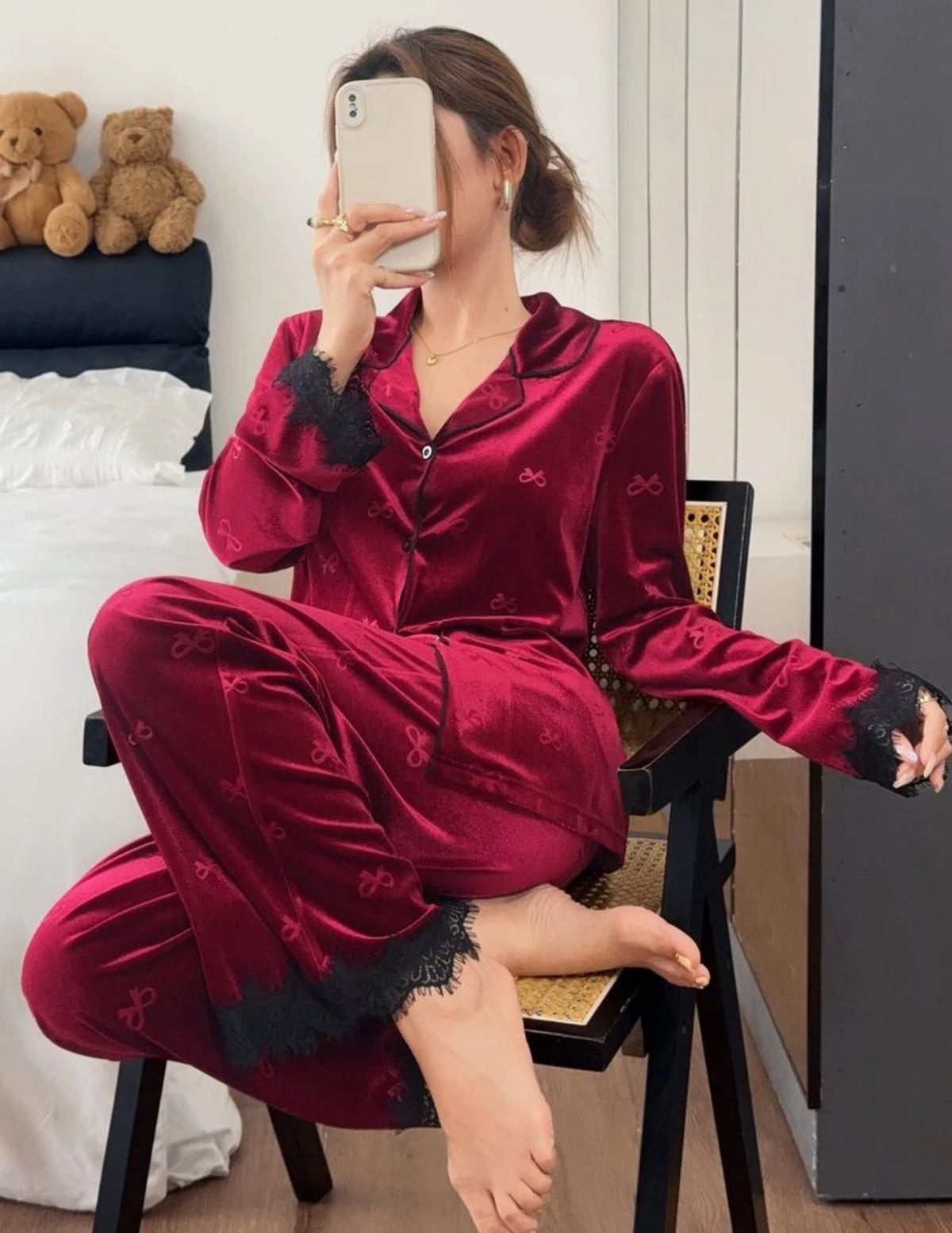 Woman Velvet Pyjama
