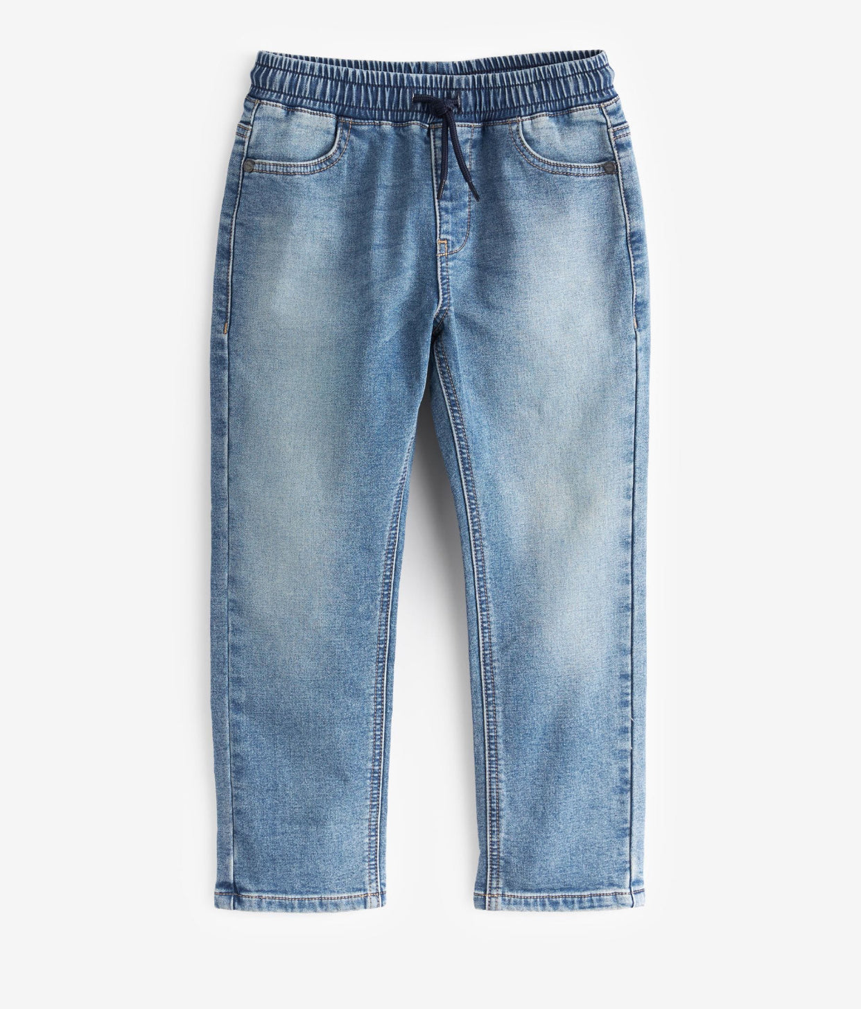 Light Blue Regular Fit Stretch Elasticated Waist Jeans
