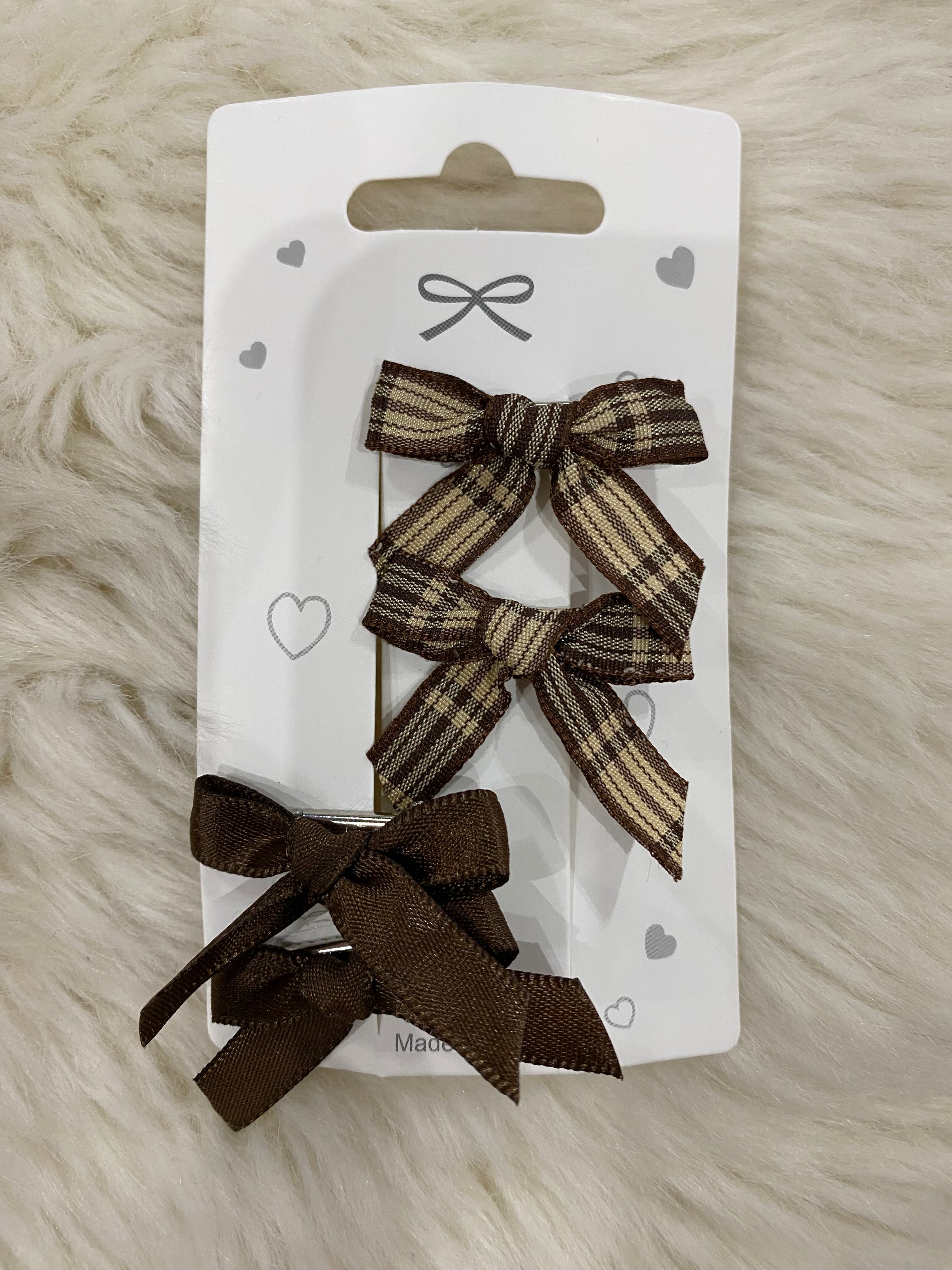 4pcs mini bow clips
