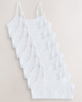 White Strappy Crop Tops 7 Pack