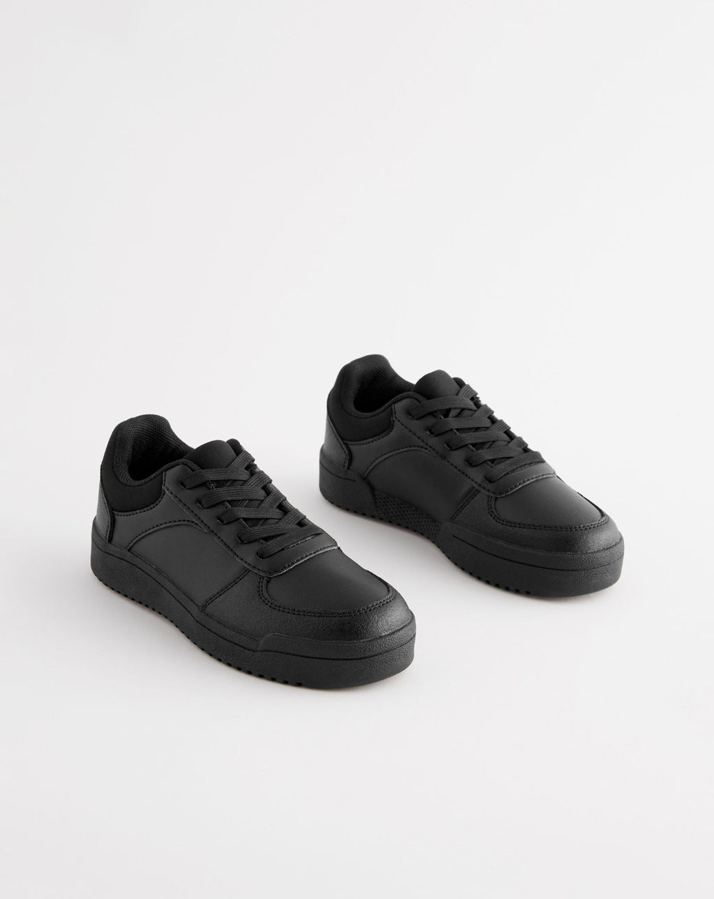 Black Standard Fit (F) School Lace-Up Shoes