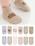 6pairs Non-Slip Multicolor Baby Socks (immediate)