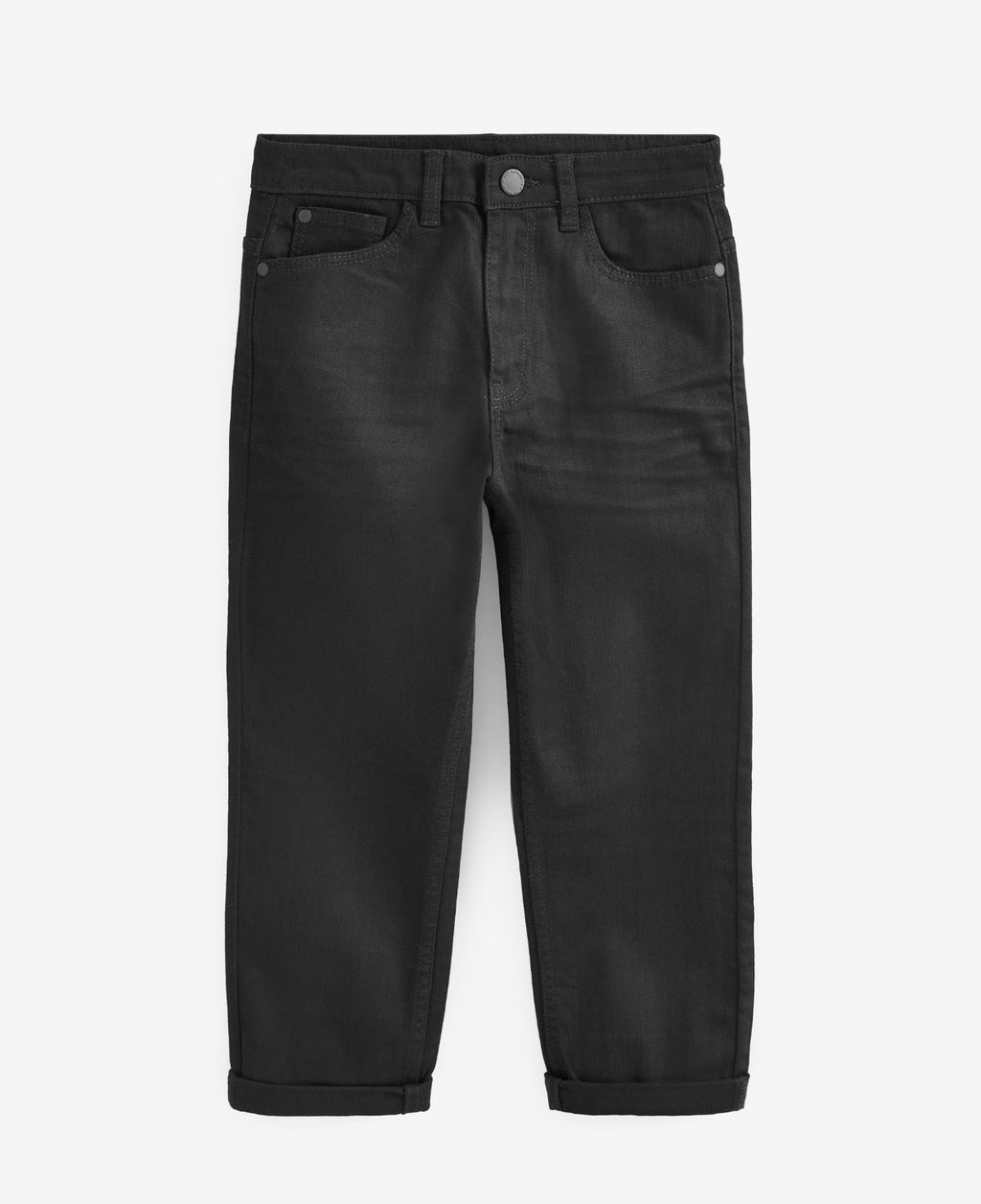 Black Loose Fit Stretch Jeans