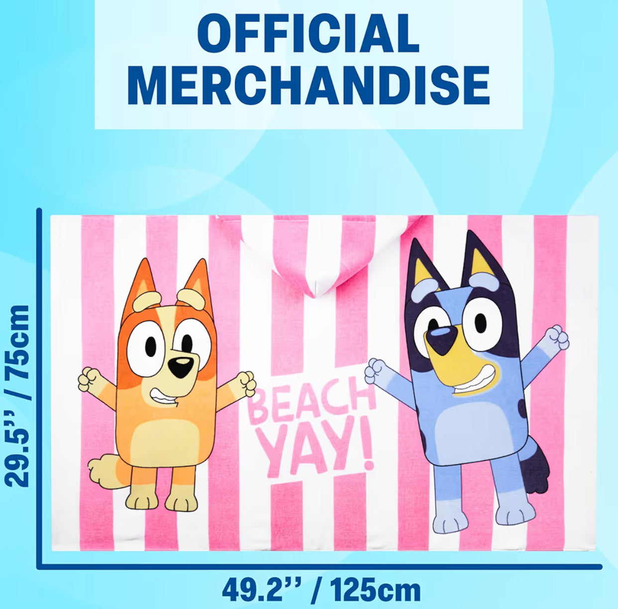 Bluey Hooded Towels for Girls
