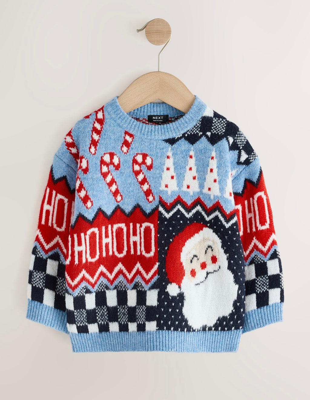 Blue Christmas Crew Neck Jumper