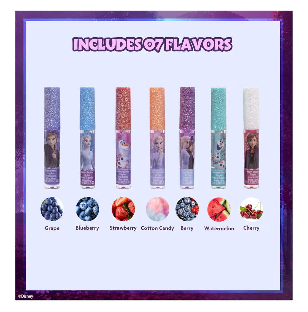 Disney Frozen 7 Piece Plant Based Lip Gloss (immediate)