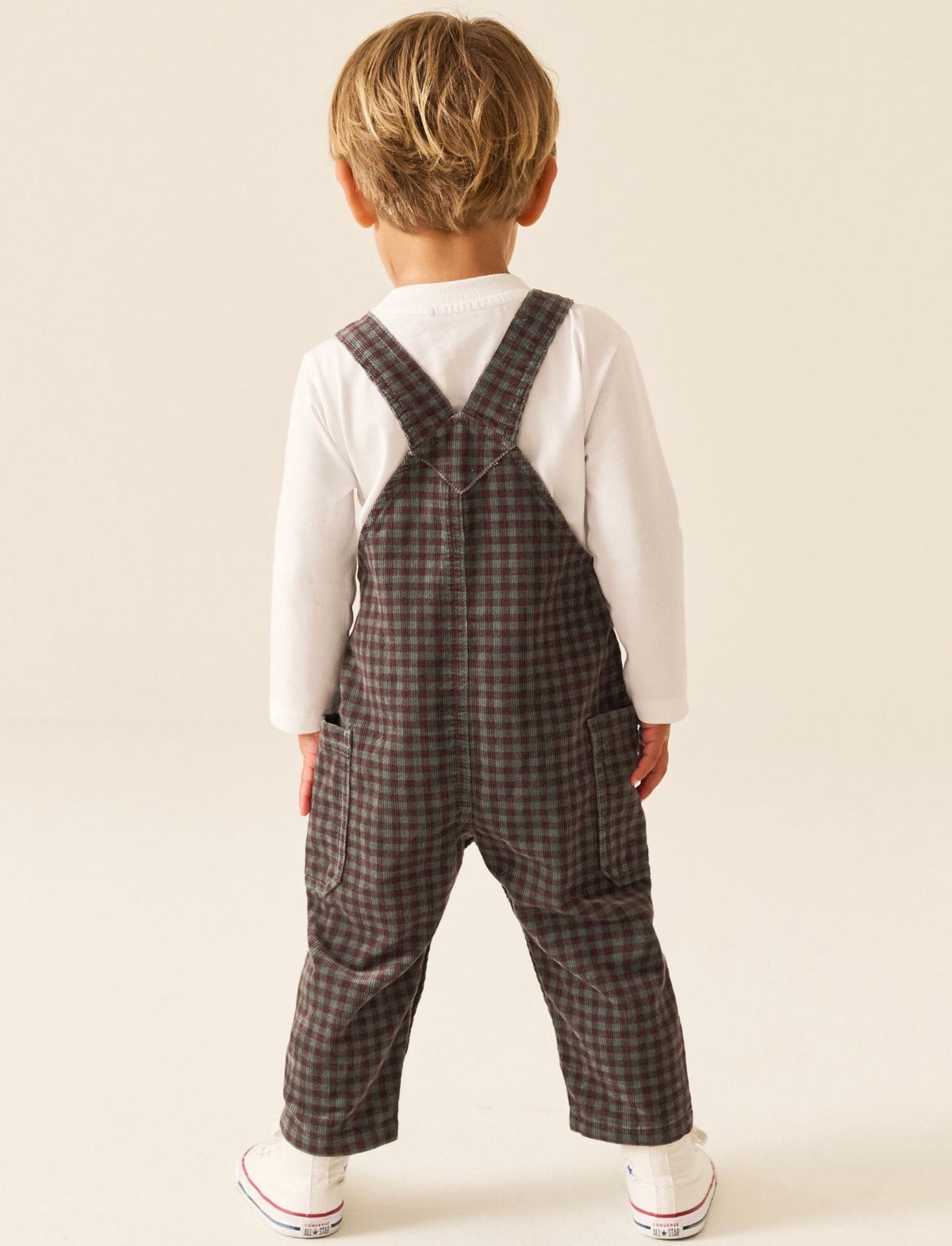 Red/Green Gingham Regular Fit
Corduroy Dungarees