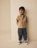 Tan Brown Jersey Shirt T-Shirt and Joggers 3 Piece Set