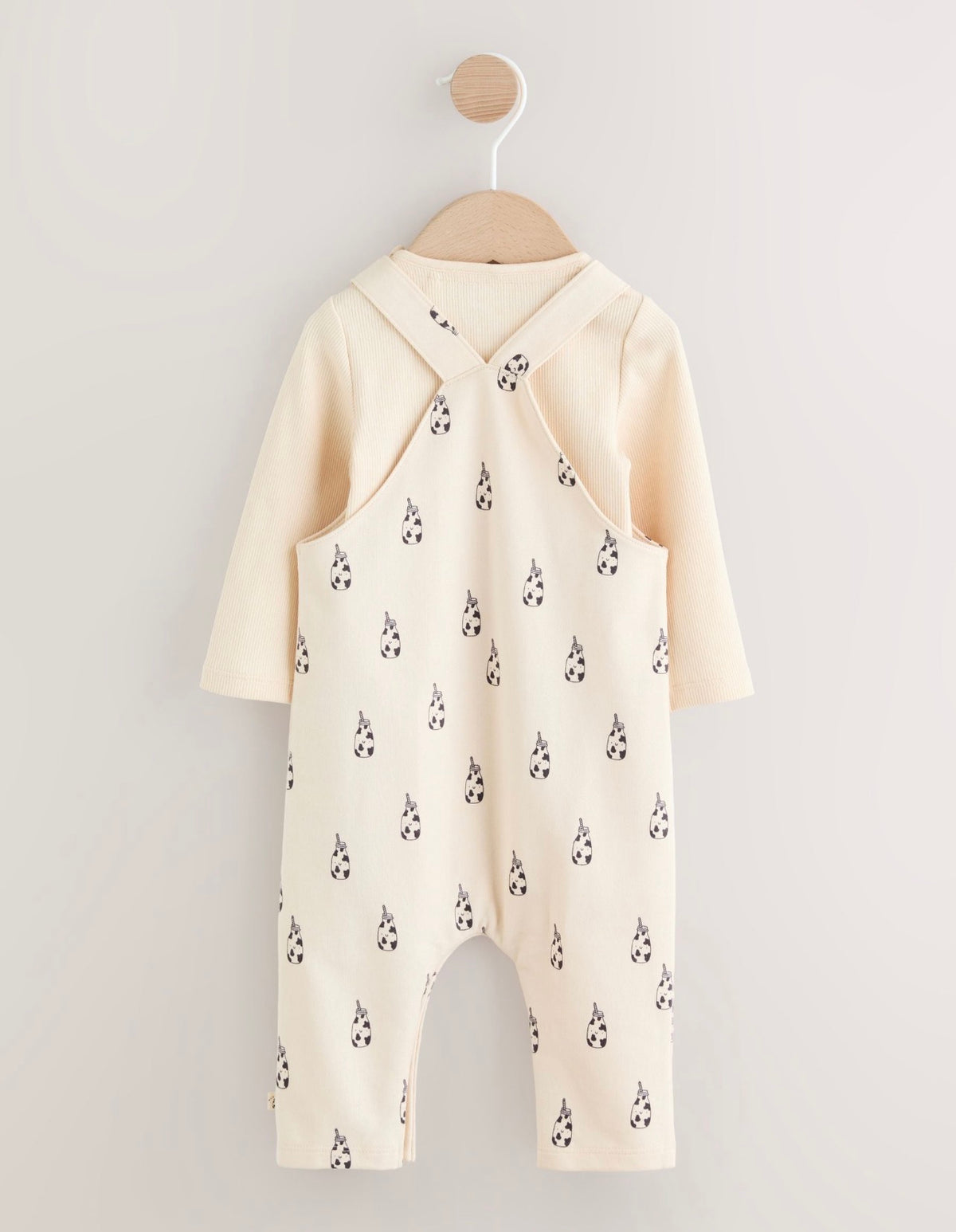 Neutral Milk Club Jersey Dungarees and
Bodysuits Baby Set
