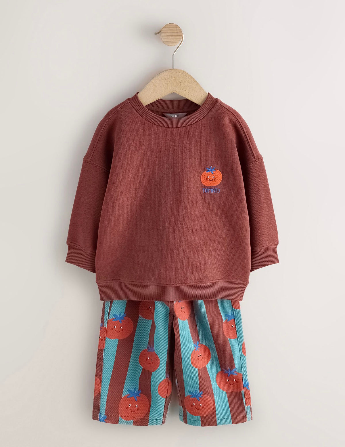 Red/Blue Long Sleeve Top and Trousers Set