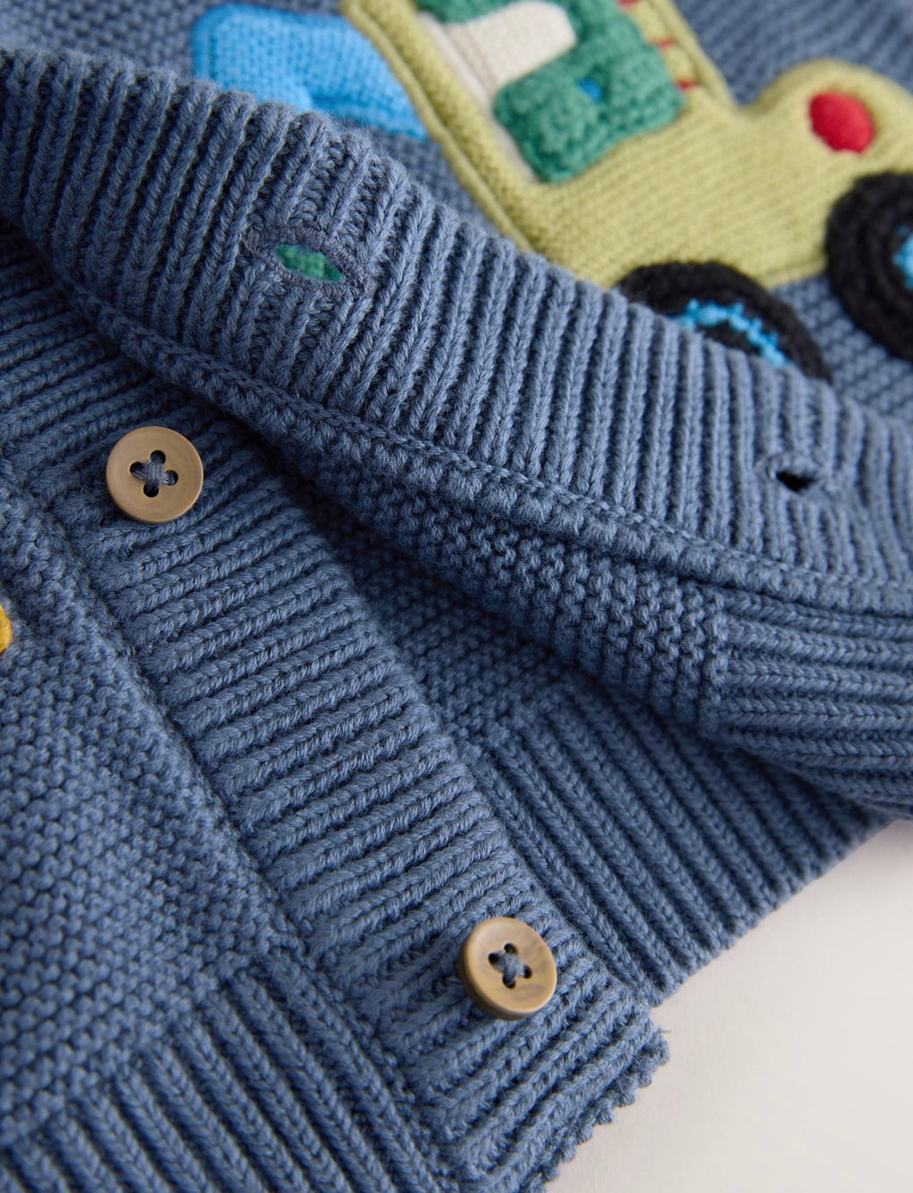 Blue Dinosaur Character Cardigan