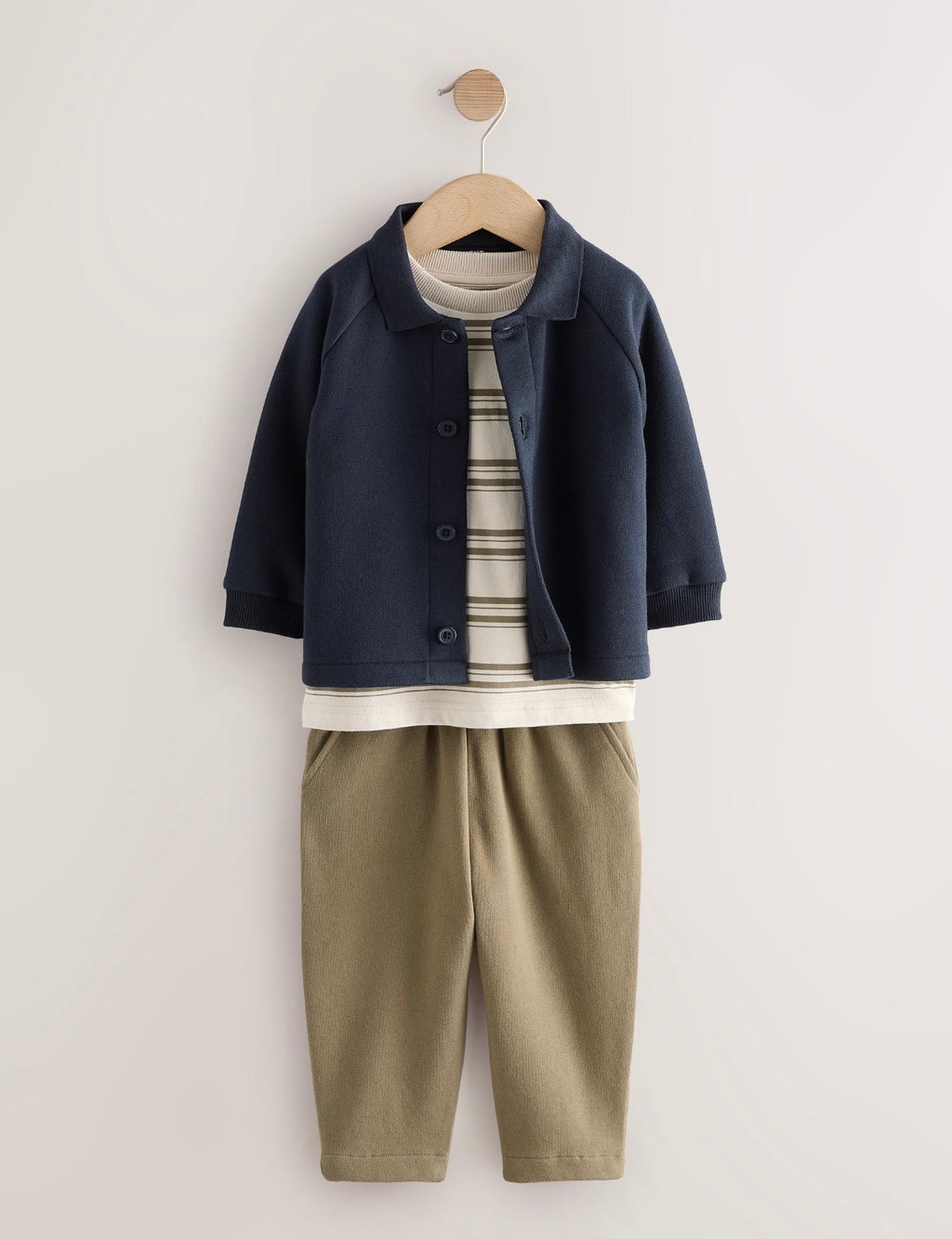 Dark Navy Smart Jacket Top & Trousers Set 3 Piece
