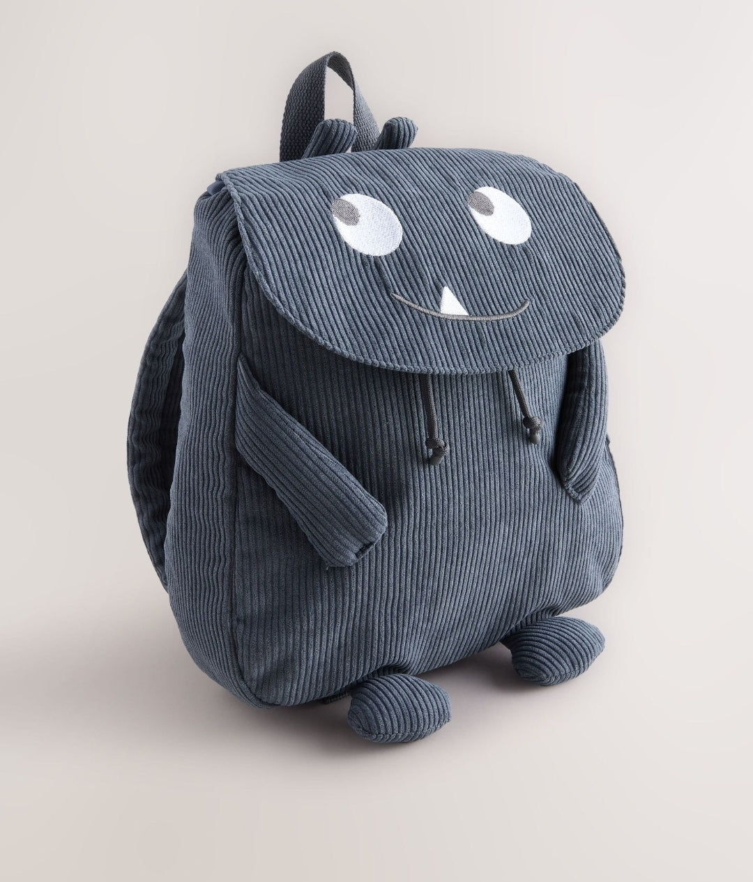 Blue Cord Corduroy Backpack 14 inches