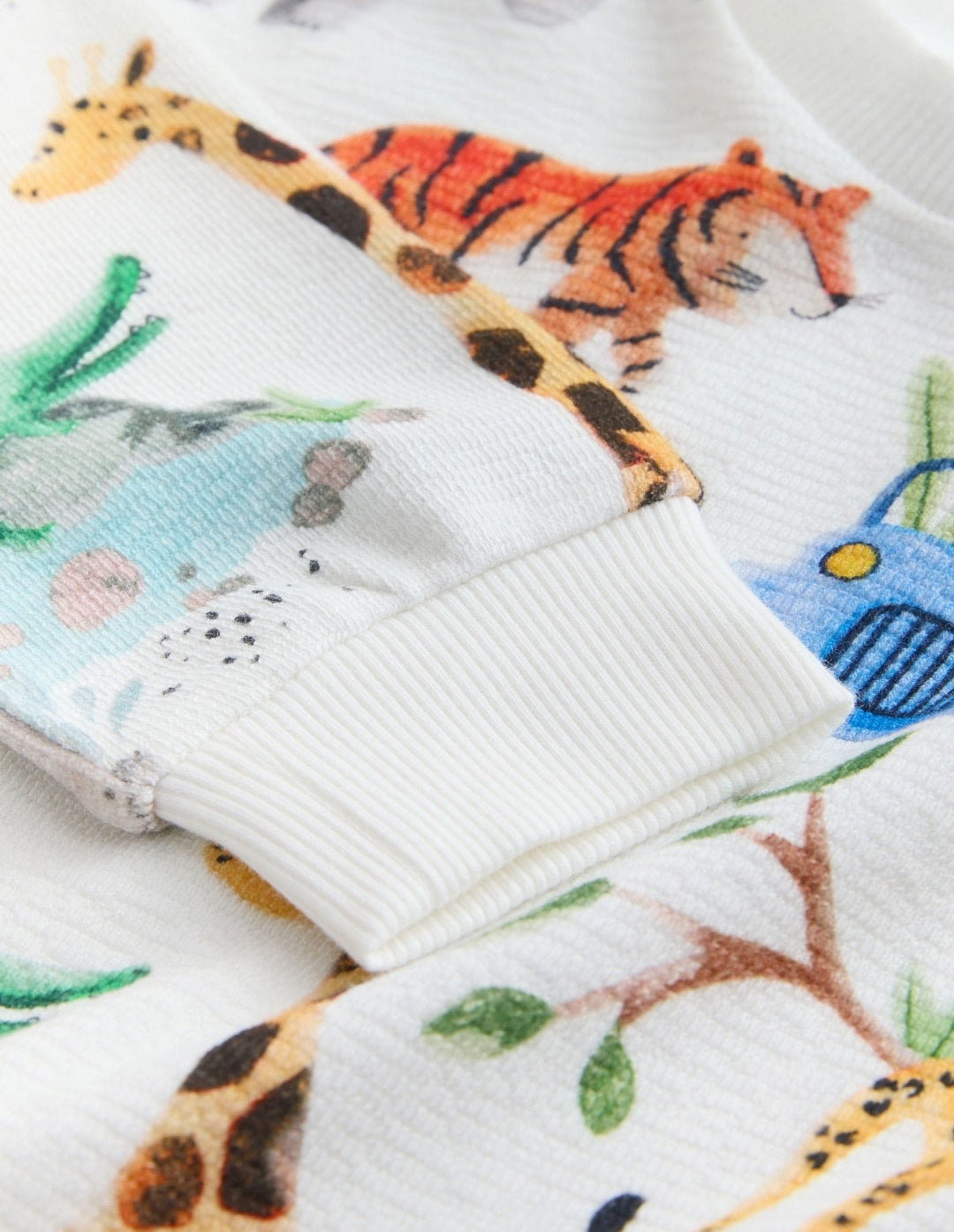 Watercolour Animals All Over Printed
Crew Neck Sweat Top