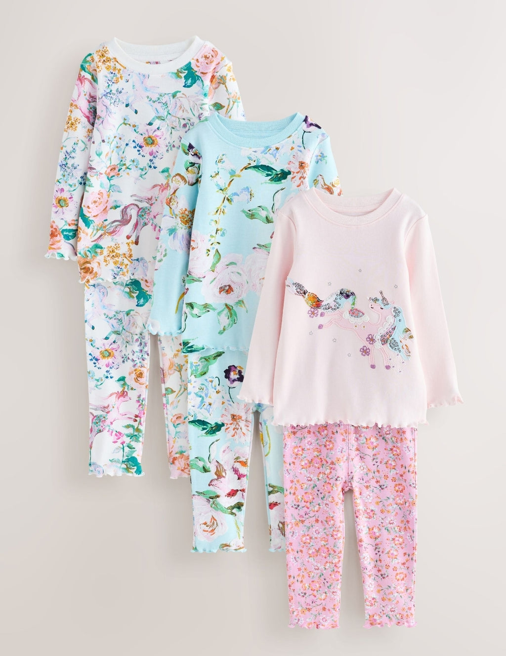Unicorn Snuggle Pyjamas 3 Pack