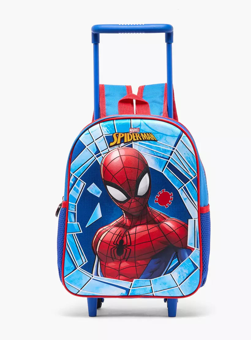 Spider-Man Print 3-Piece School Trolley Bag Set 14 inches