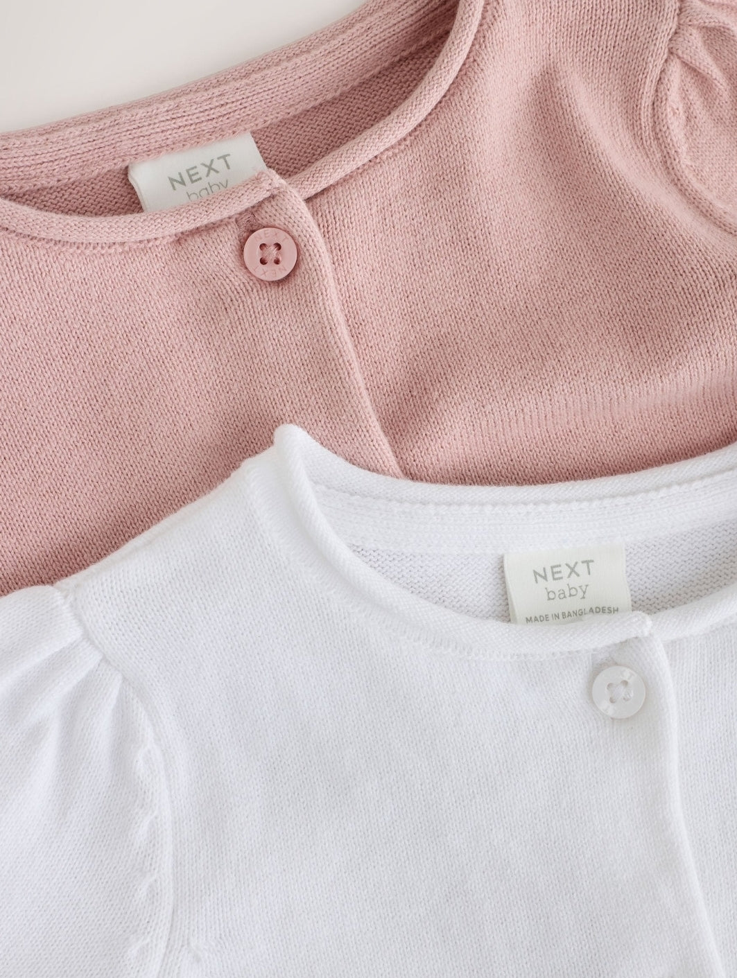 Pink and White Cardigans 2 Pack