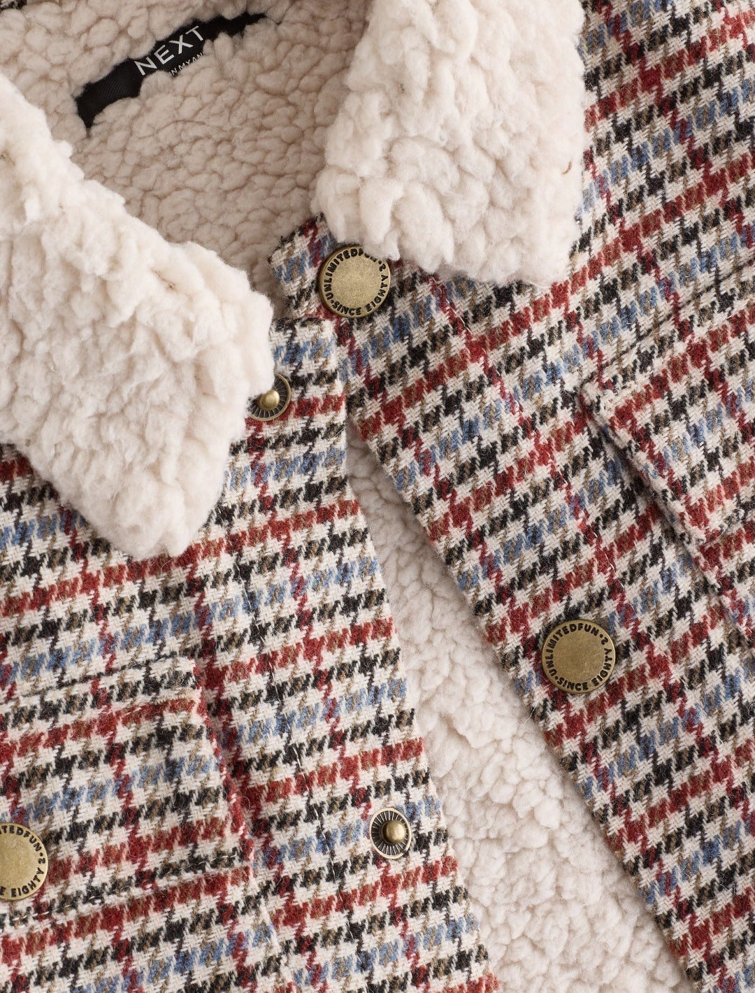 Heritage Check Borg Lined Shacket