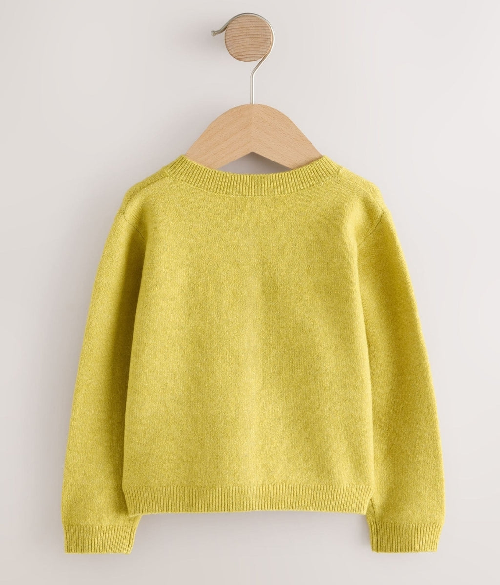 Olive Green Knit Cardigan