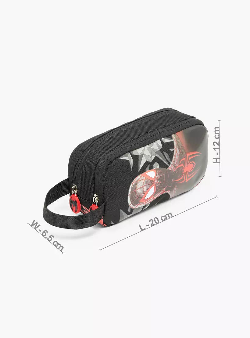 Spider-Man Print Pencil Pouch with 2 Compartment