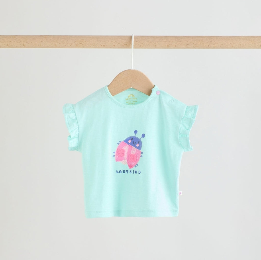 Multi Character Short Sleeve Top and Shorts Baby Set 6 Piece