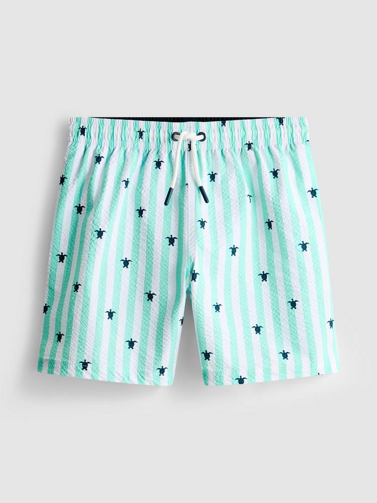 Seersucker Swim Shorts