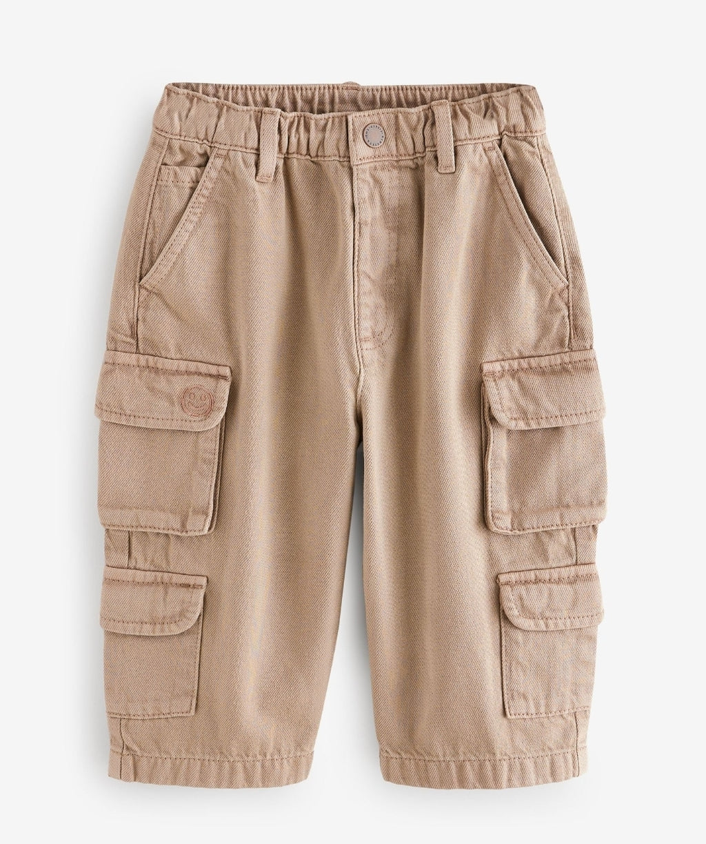 Tan Brown 100% Cotton Cargo
Trouser Jeans