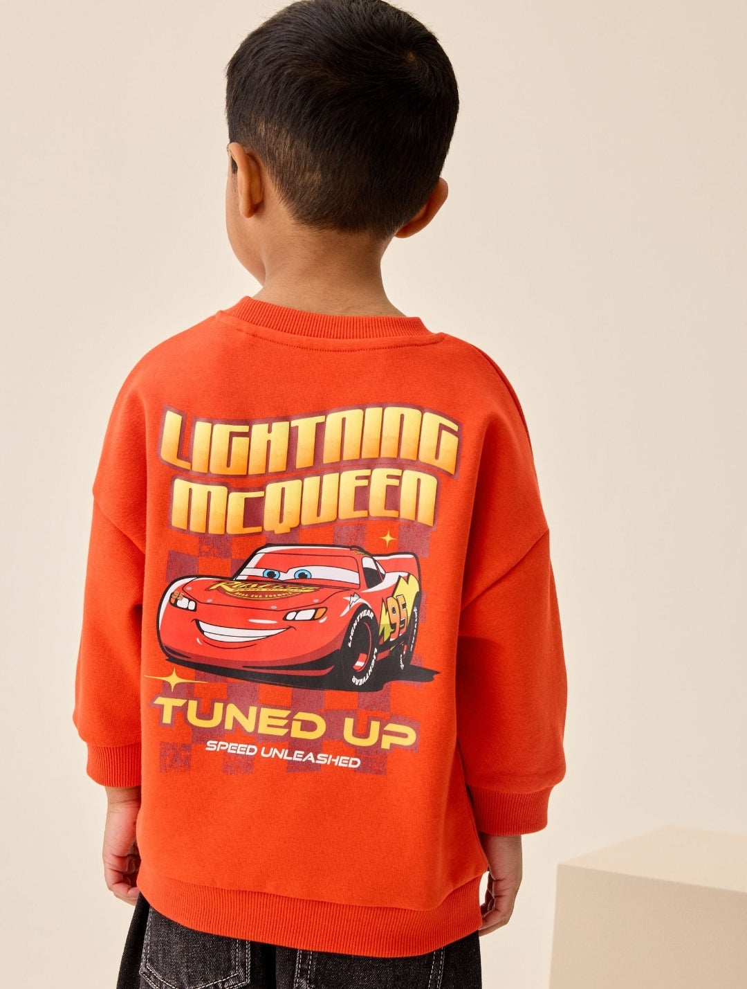Red Cars Printed Sweatshirt