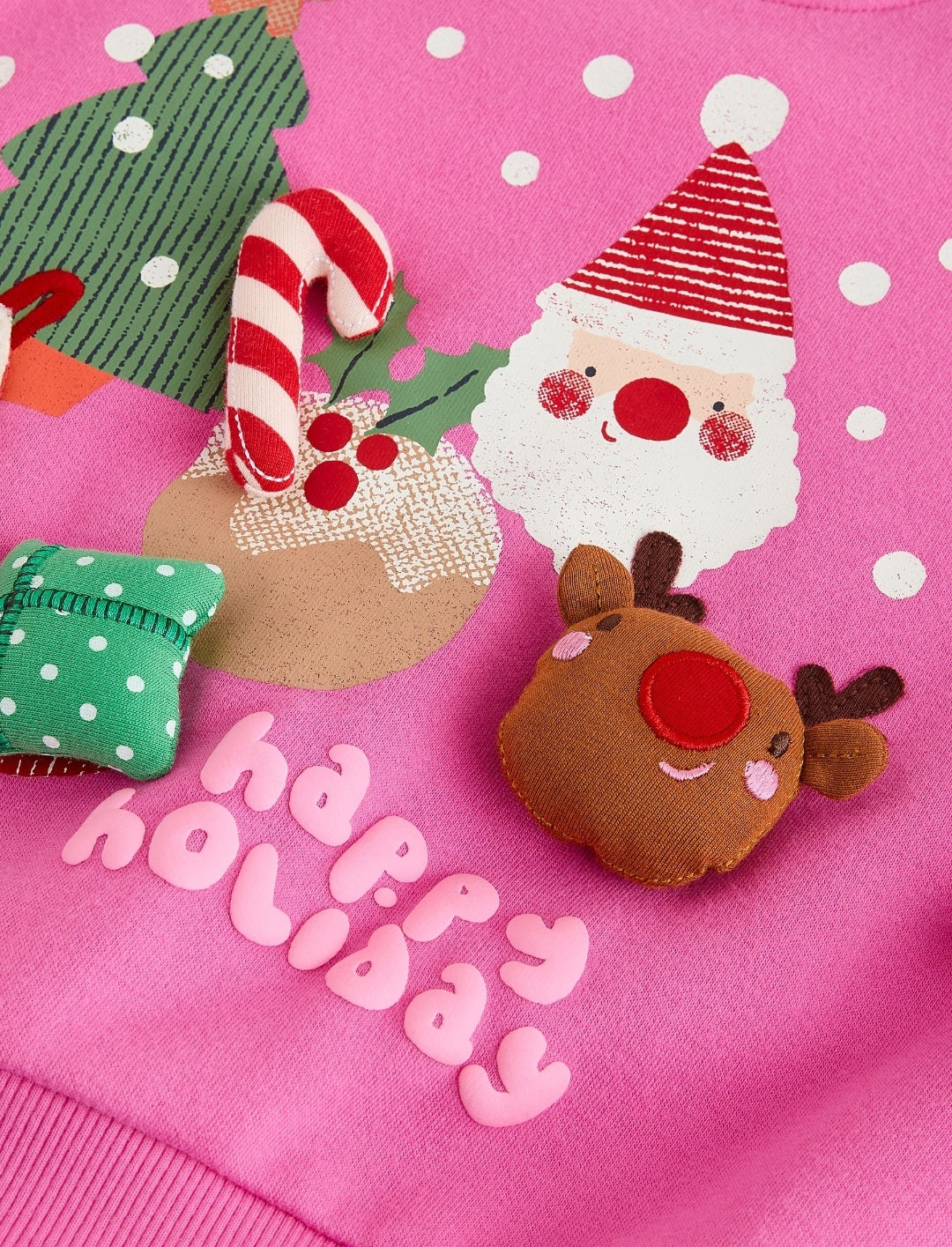 Bright Pink Christmas Crew Neck
Sweatshirt
