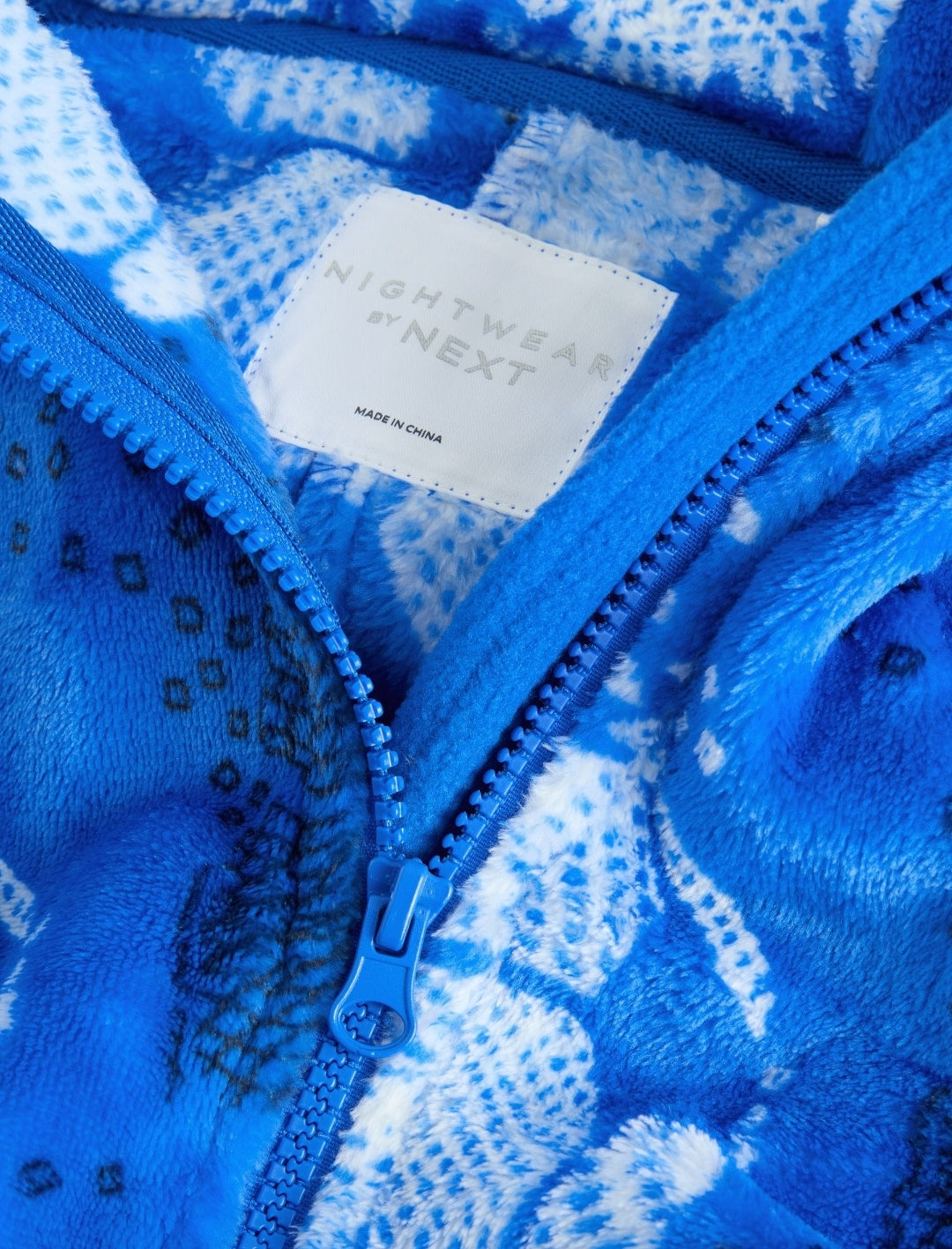 Blue Football Fleece All-In-One