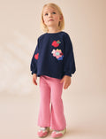 Navy Dog Long Sleeve Top and Leggings Set