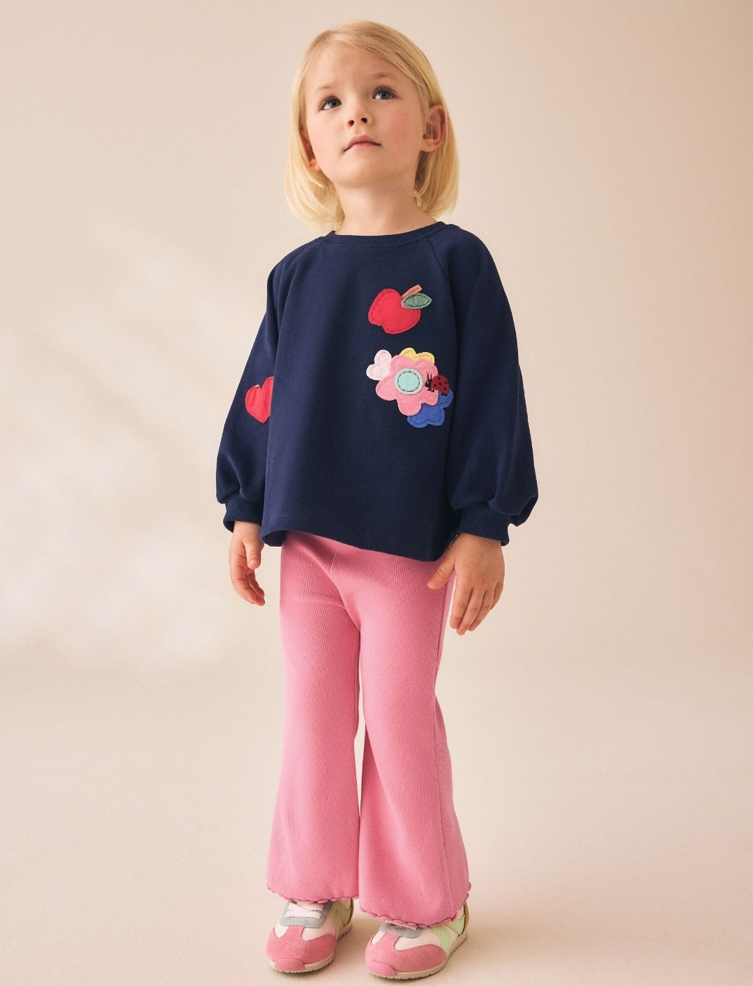 Navy Dog Long Sleeve Top and Leggings Set