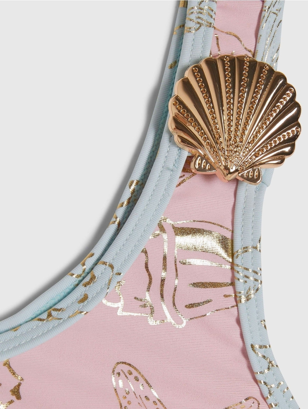 River Island Pink Foil Shell Asymetric
Bikini