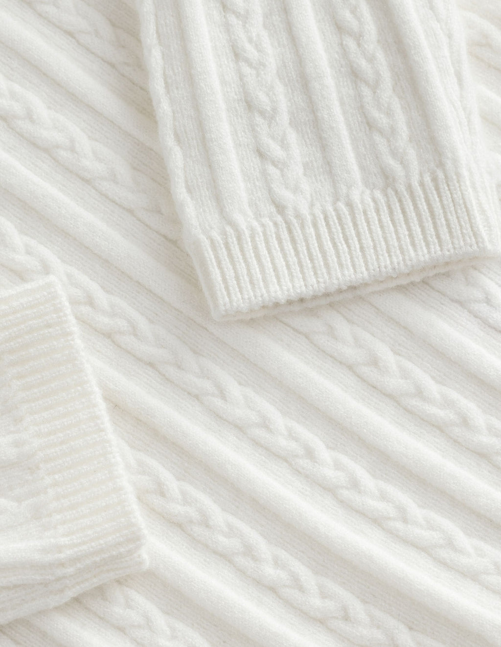 White Roll Neck Jumper