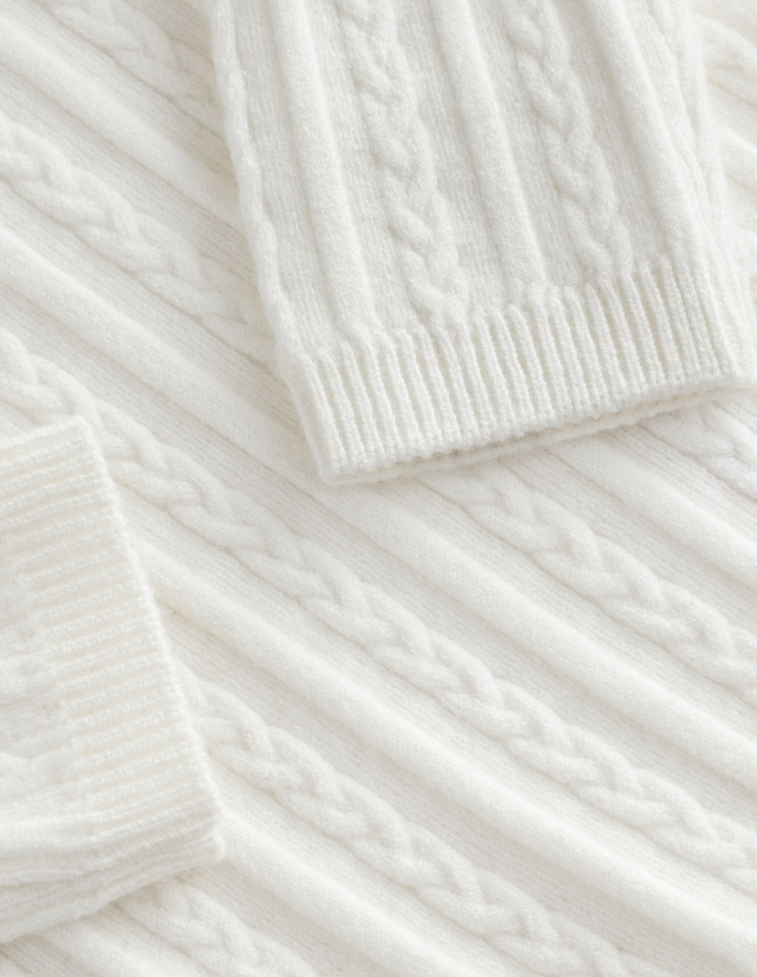 White Roll Neck Jumper