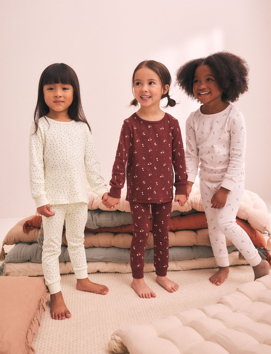 Pink/Brown Ditsy Print Snuggle
Pyjamas 3 Pack