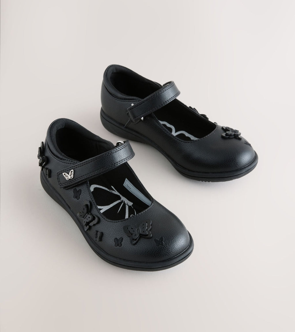 Black Matt Standard Fit (F) School
Junior Butterfly Mary Jane Shoes
