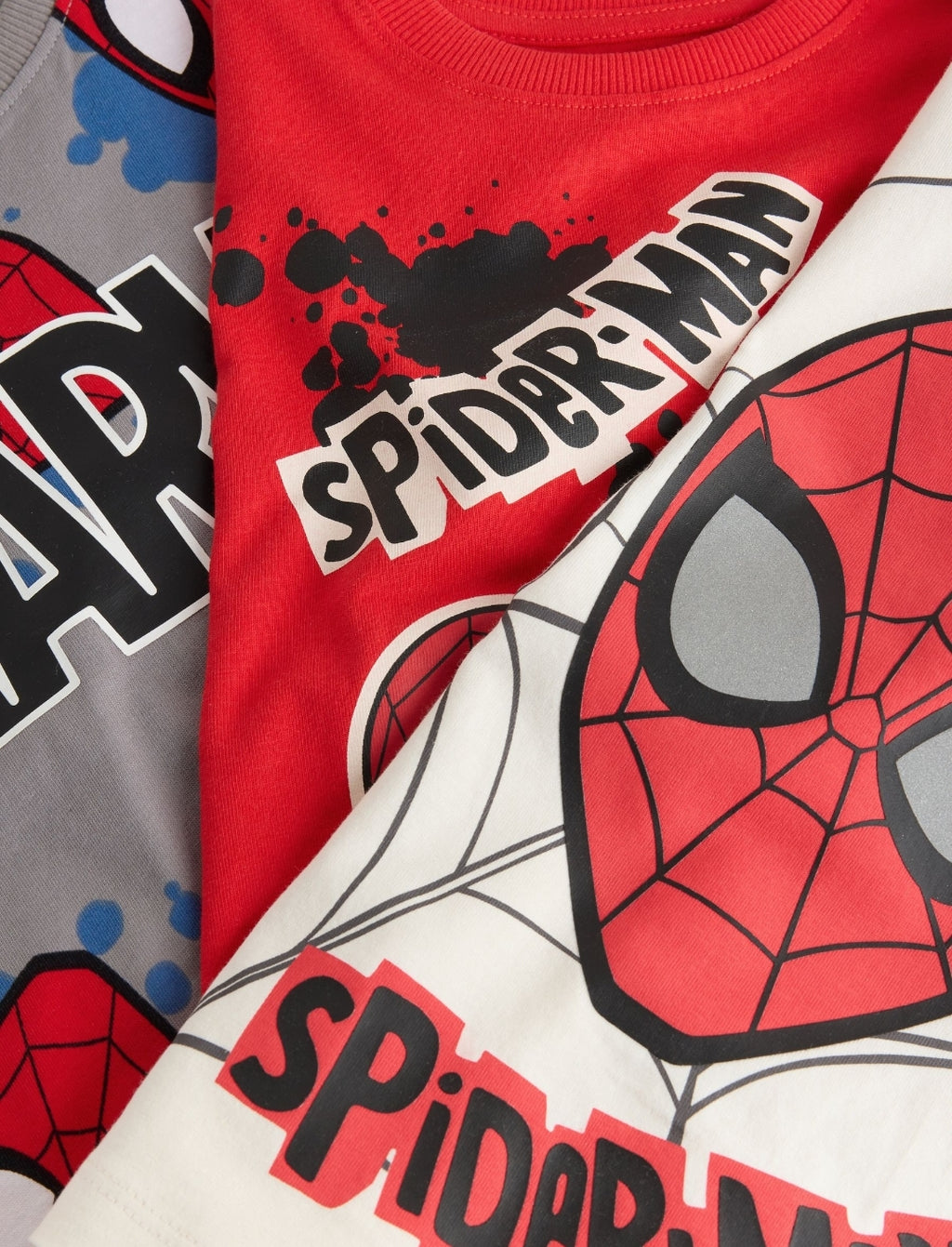 Red/Black/Grey Spiderman Long Sleeve Jogger Pyjamas 3 Pack