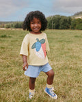 Yellow Strawberry T-Shirt Cycle
Shorts Set