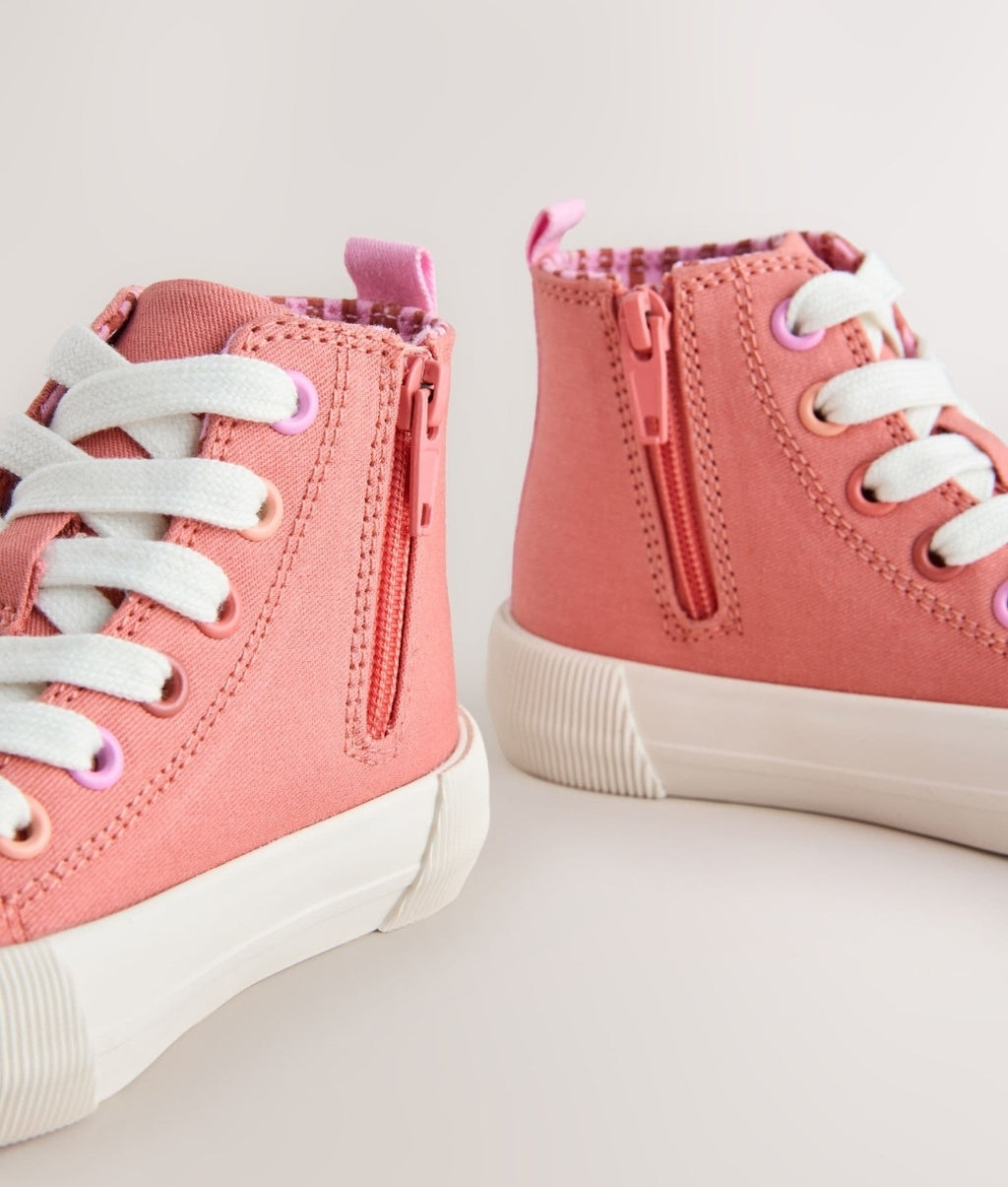 Coral Pink Interactive Standard Fit
(F) High Top Trainers