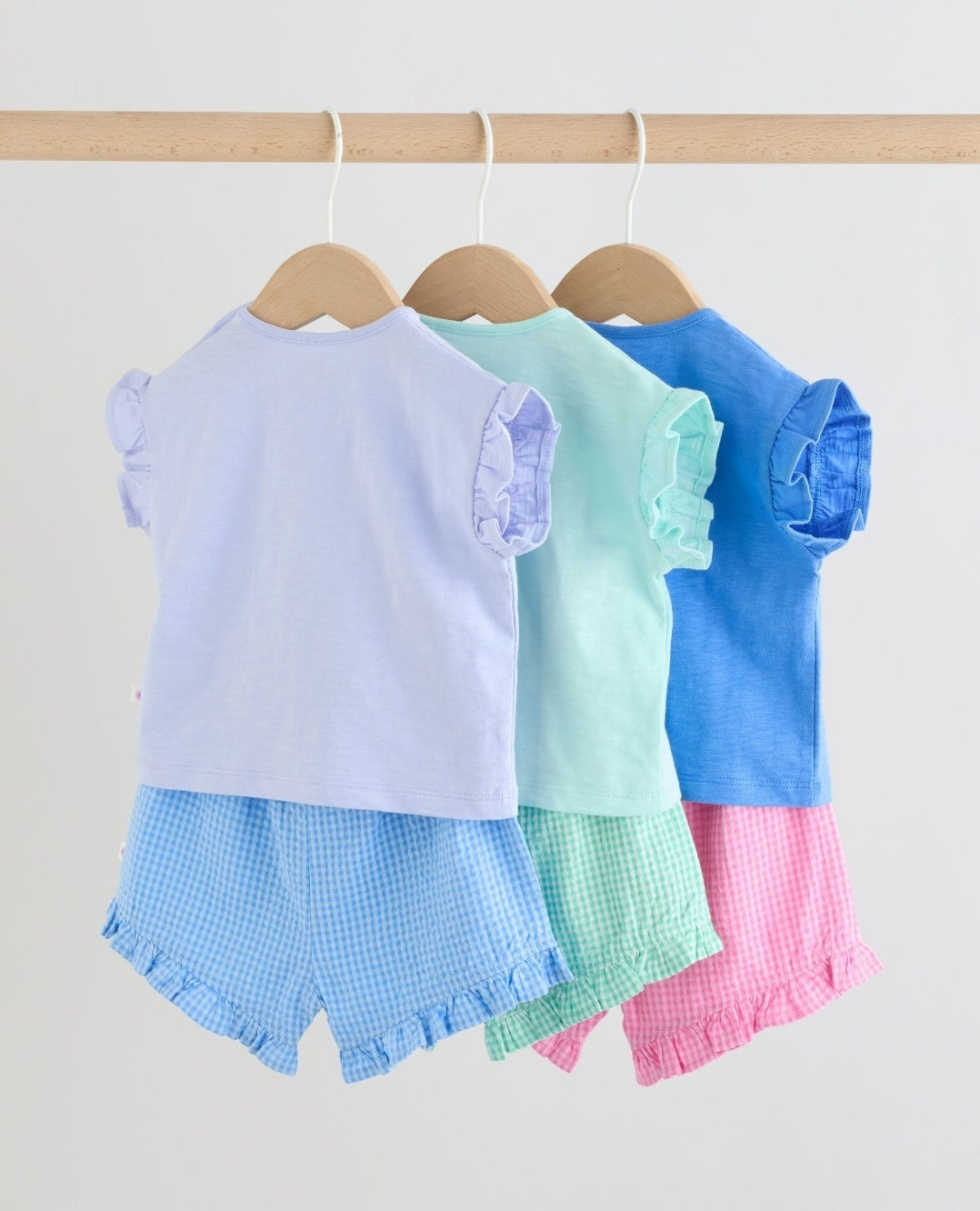 Multi Character Short Sleeve Top and Shorts Baby Set 6 Piece