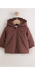 Brown Spotted Hooded Padded
Baby Jacket