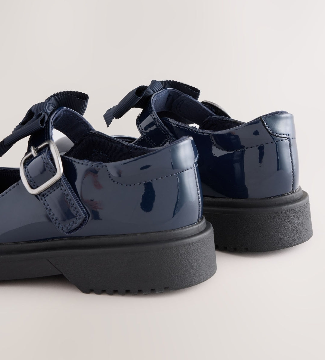 Navy Patent Wide Fit (G) Bow
Chunky Mary Jane School Shoes