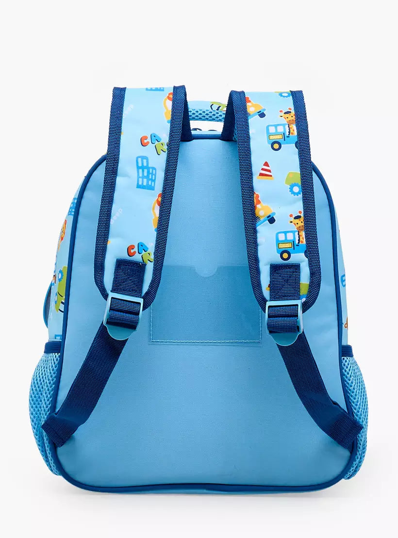 MustTeam Printed Backpack for Boys 12 inches