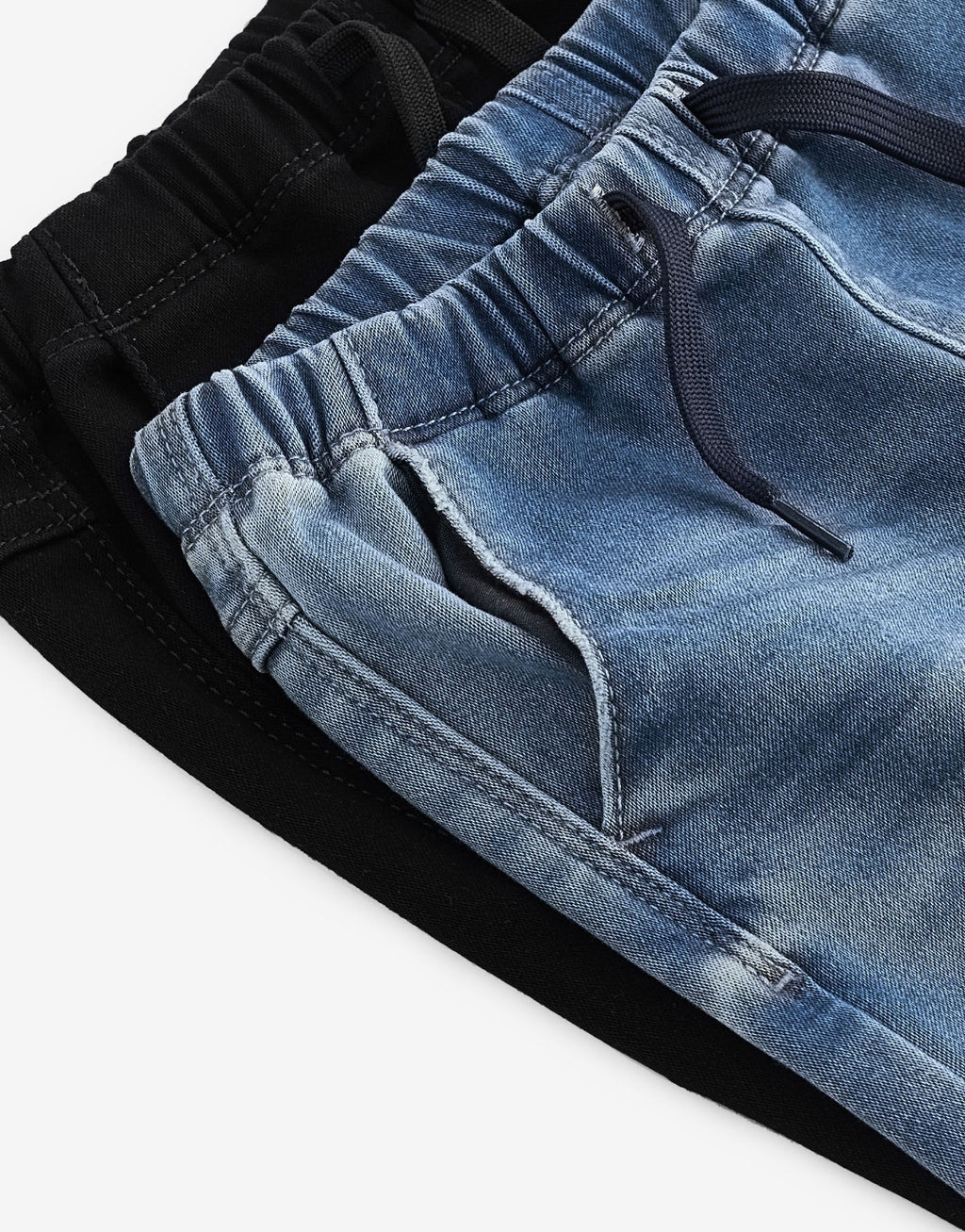 Blue Black Denim Loose Fit Supersoft
Pull-On Jeans With Stretch 2 Pack