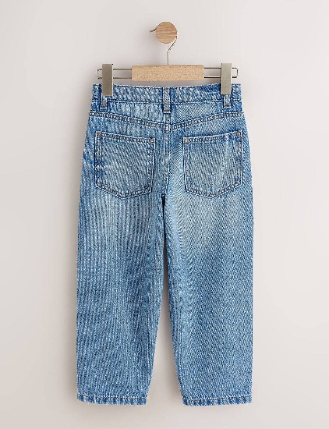 Light Blue Denim Baggy Tapered Authentic Jeans